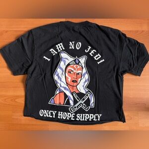Ahsoka Tano Cropped Black T-Shirt by Only Hope Supply - Size Small